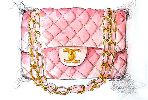 chanel cartoon bag|chanel bag illustration.